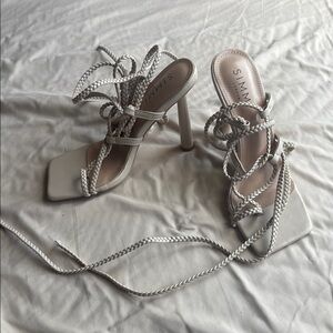 SIMMI London Cream Strappy Heels